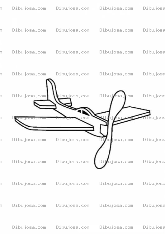Dibujo para colorear Colorear Avion De Juguete
