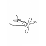 Dibujo para colorear Colorear Avion De Juguete