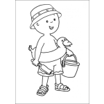Dibujo para colorear Caillou Colorear