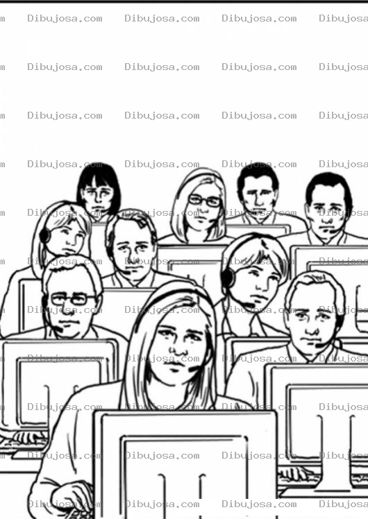 Dibujo para colorear Colorear Callcenter