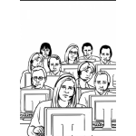 Dibujo para colorear Colorear Callcenter