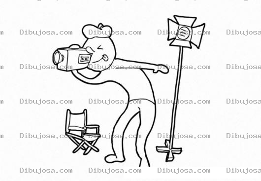 Dibujo para colorear Colorear Fotografo