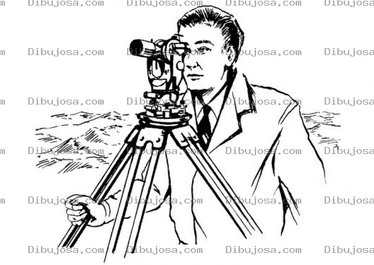 Dibujo para colorear Colorear Topografo