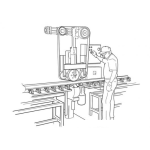 Dibujo para colorear Colorear Empleado De Planta Industrial En Linea De Produccion