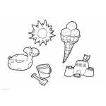 Dibujo para colorear Colorear Verano
