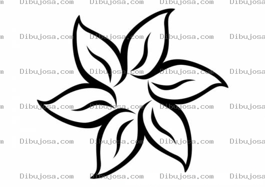 Dibujo para colorear Colorear Flor De 6 Petalos