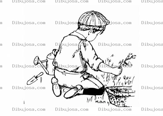 Dibujo para colorear Colorear Jardinerito