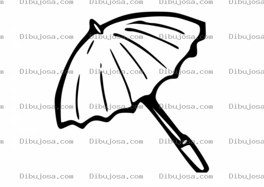 Dibujo para colorear Parasol Para Colorear