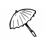 Dibujo para colorear Parasol Para Colorear