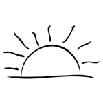 Dibujo para colorear Puesta Del Sol Para Colorear