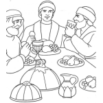 Dibujo para colorear Dibujo De Jose Comiendo
