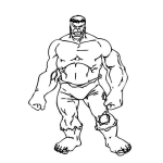Dibujo para colorear Colorear Dibujo De Hulk
