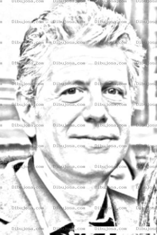 Dibujo para colorear Anthony Bourdain Coloring Page