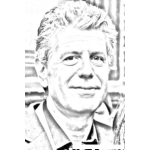 Dibujo para colorear Anthony Bourdain Coloring Page