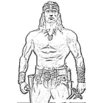 Dibujo para colorear Dibujo De Conan El Barbaro Para Colorear