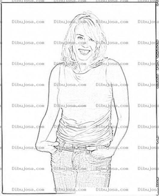 Dibujo para colorear Chelsea Handler Coloring Page Para Pintar