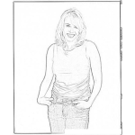 Dibujo para colorear Chelsea Handler Coloring Page Para Pintar