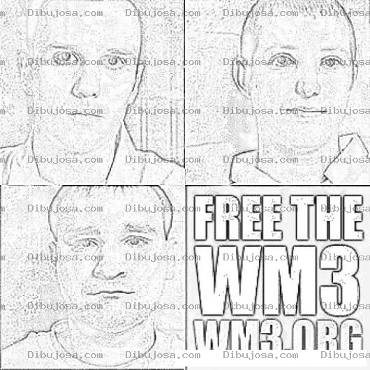 Dibujo para colorear West Memphis Three Coloring Page Wm3 Para Colorear