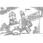 Dibujo para colorear Immigration News Coloring Page