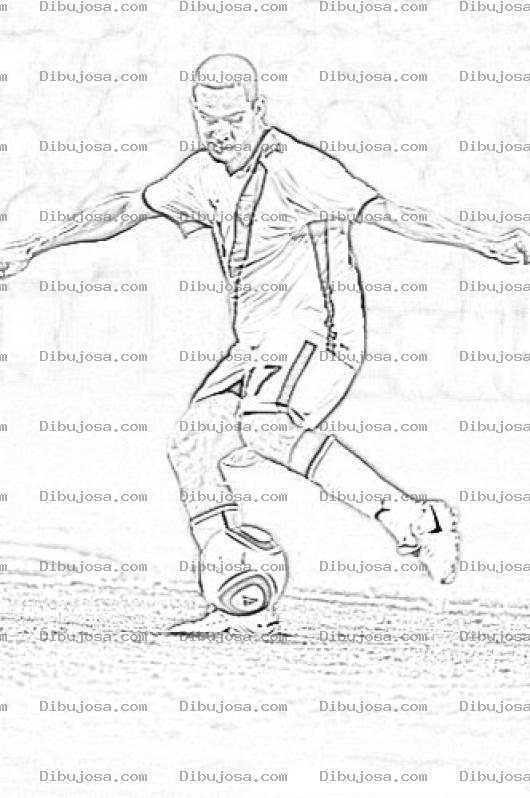 Dibujo para colorear Transito Montepeque Jugador De Futbol De Guatemala Para Colorear