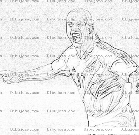 Dibujo para colorear Dwight Pezzarossi Jugado De La Seleccion De Futbol De Guatemala Para Colorear