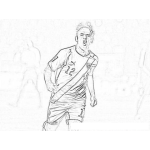 Dibujo para colorear Jose Contreras Football De Guatemala Para Colorear