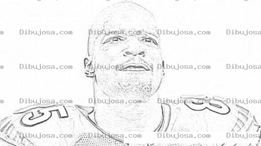 Dibujo para colorear Chad Ochocinco Para Pintar Y Colorear