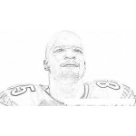 Dibujo para colorear Chad Ochocinco Para Pintar Y Colorear