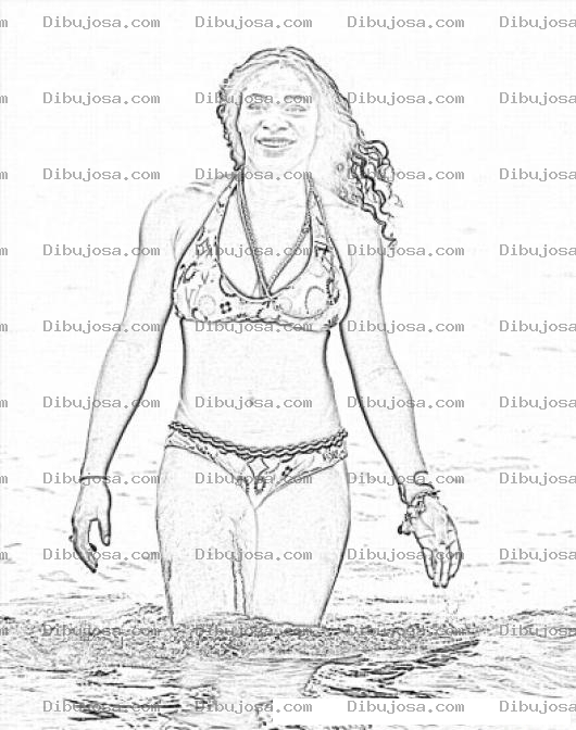 Dibujo para colorear Serena Williams Hot Coloring Page
