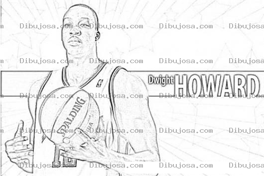 Dibujo para colorear Dwight Howard Nba Player Coloring Page