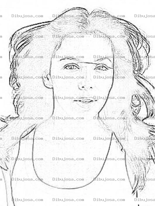 Dibujo para colorear Colorear A Eva Longoria