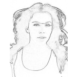 Dibujo para colorear Colorear A Eva Longoria
