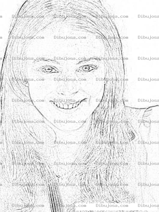 Dibujo para colorear Lindsay Lohan Coloring Page