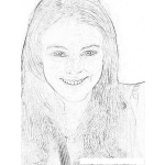 Dibujo para colorear Lindsay Lohan Coloring Page