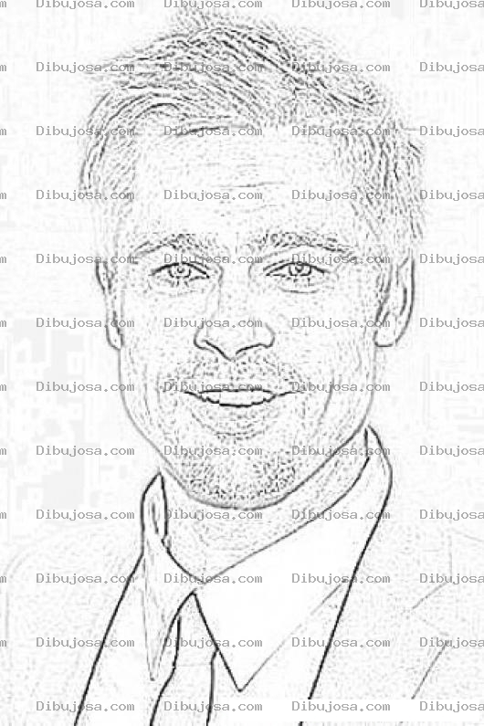 Dibujo para colorear Brad Pitt Coloring Page