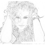 Dibujo para colorear Dibujo De Paulina Rubio Para Colorear Y Pintar