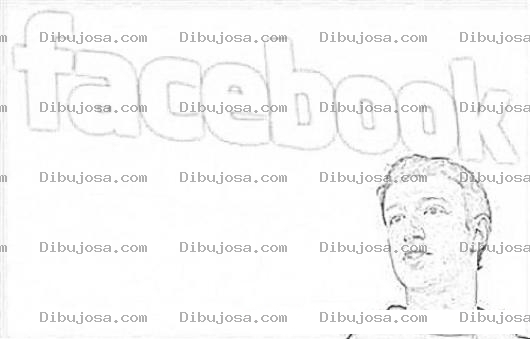 Dibujo para colorear Mark Zuckerberg Creador De Facebook Para Pintar Y Colorear