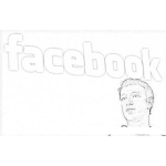 Dibujo para colorear Mark Zuckerberg Creador De Facebook Para Pintar Y Colorear