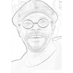 Dibujo para colorear Samuel L Jackson Coloring Page