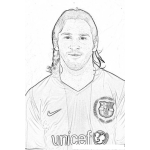 Dibujo para colorear Messi Para Colorear Y Pintar