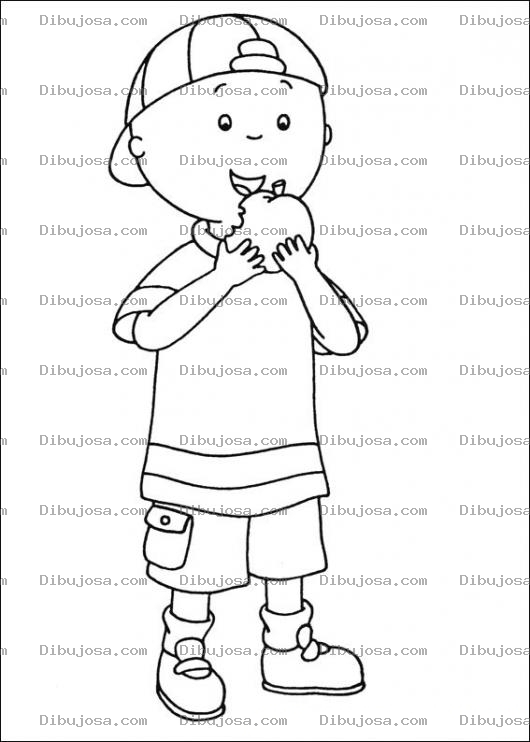 Dibujo para colorear Caillou coloring