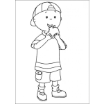 Dibujo para colorear Caillou coloring