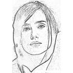 Dibujo para colorear Jennifer Connelly Coloring Page
