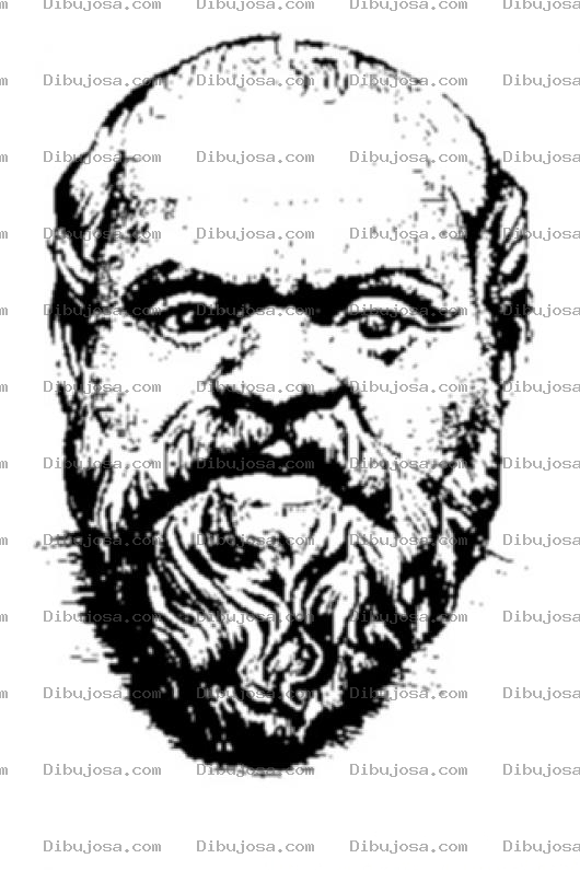 Dibujo para colorear Socrates Coloring Page Para Colorear