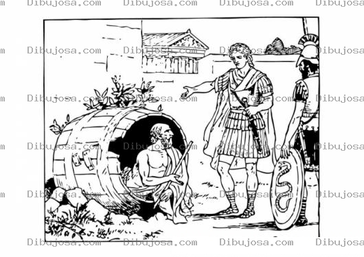 Dibujo para colorear Diogenes Coloring Page Sinope Para Colorear