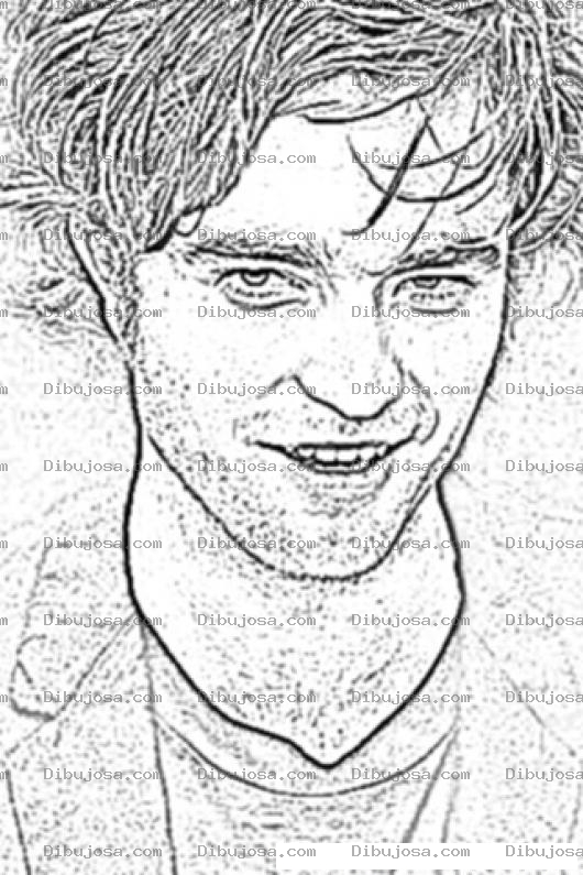 Dibujo para colorear Robert Pattinson Coloring Page