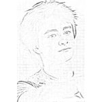Dibujo para colorear Colorear A Daniel Radcliffe Actor Principal De Harry Potter