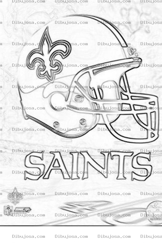 Dibujo para colorear New Orleans Saints Coloring Page