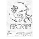 Dibujo para colorear New Orleans Saints Coloring Page