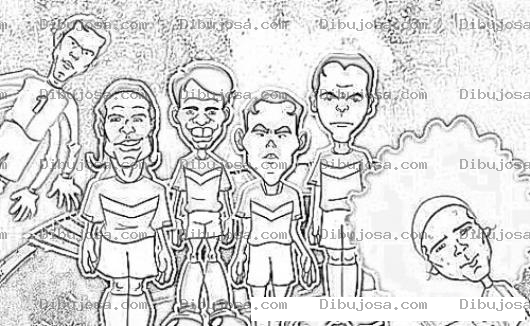 Dibujo para colorear Seleccion Mexicana 2011 De Futbol Para Colorear